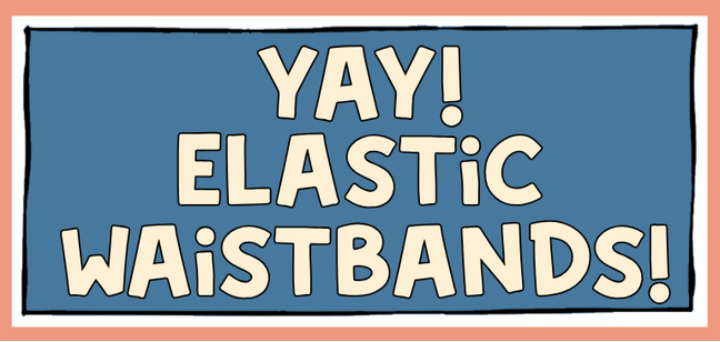 ELASTIC WAISTBAND sticker design